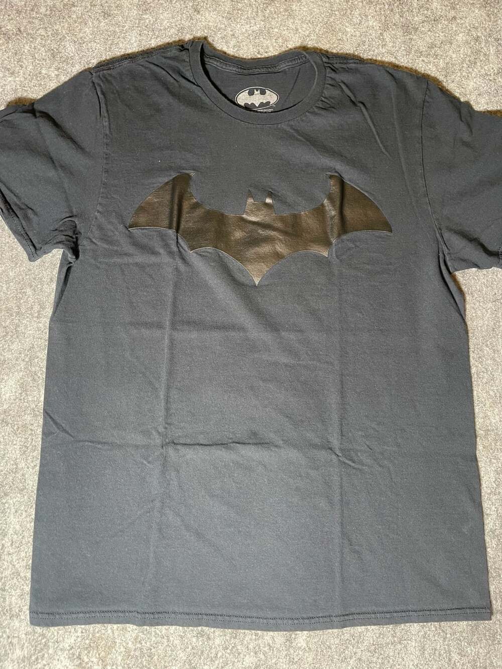 DC Comics Batman Bristle Tee, Size: Large, Dark Heather Grey